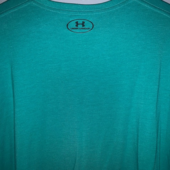 Used Aqua Under Armour Shirt Gently Used XXL - Picture 3 of 3